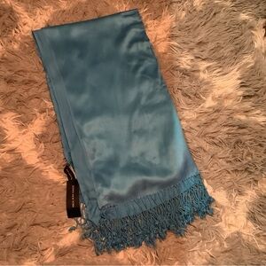 Blue wrap, never worn with tags